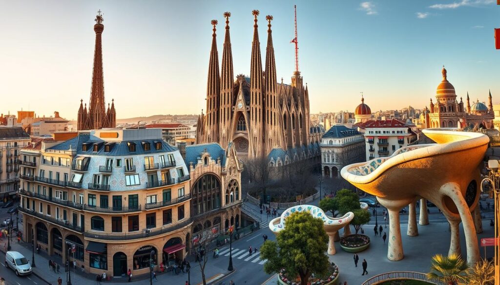 Gaudí architecture in Barcelona