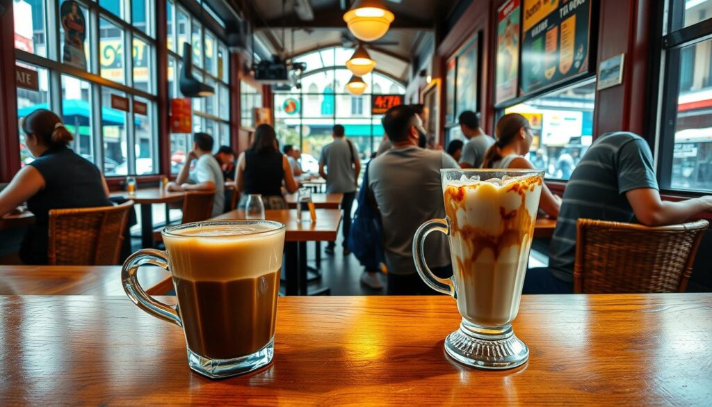 Kopi and Teh Tarik in Singapore