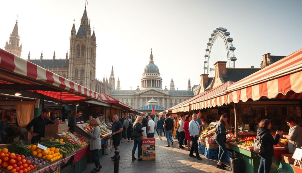 London market scene