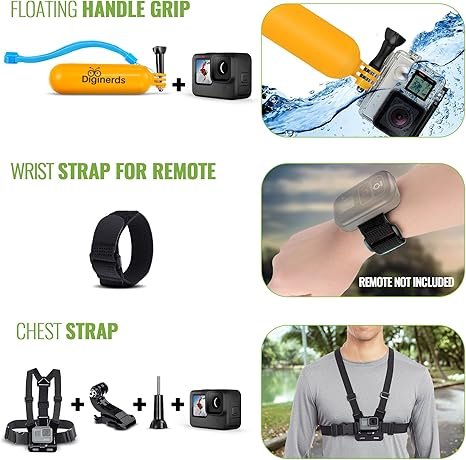 GoPro HERO13 Black - with 50 Piece Accessory Kit and 2 Extra Batteries + 64GB Card - Waterproof Action Camera - 5.3K HDR, 27MP Photos, 1/1.9" Sensor, Live Streaming, Webcam, Stabilization - Image 4